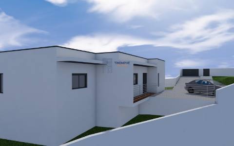 Terreno 471m2 com projeto vista Castelo em  Porto de Mós 