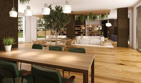 Apartamento T1 em condomínio alto padrão Tagus Bay