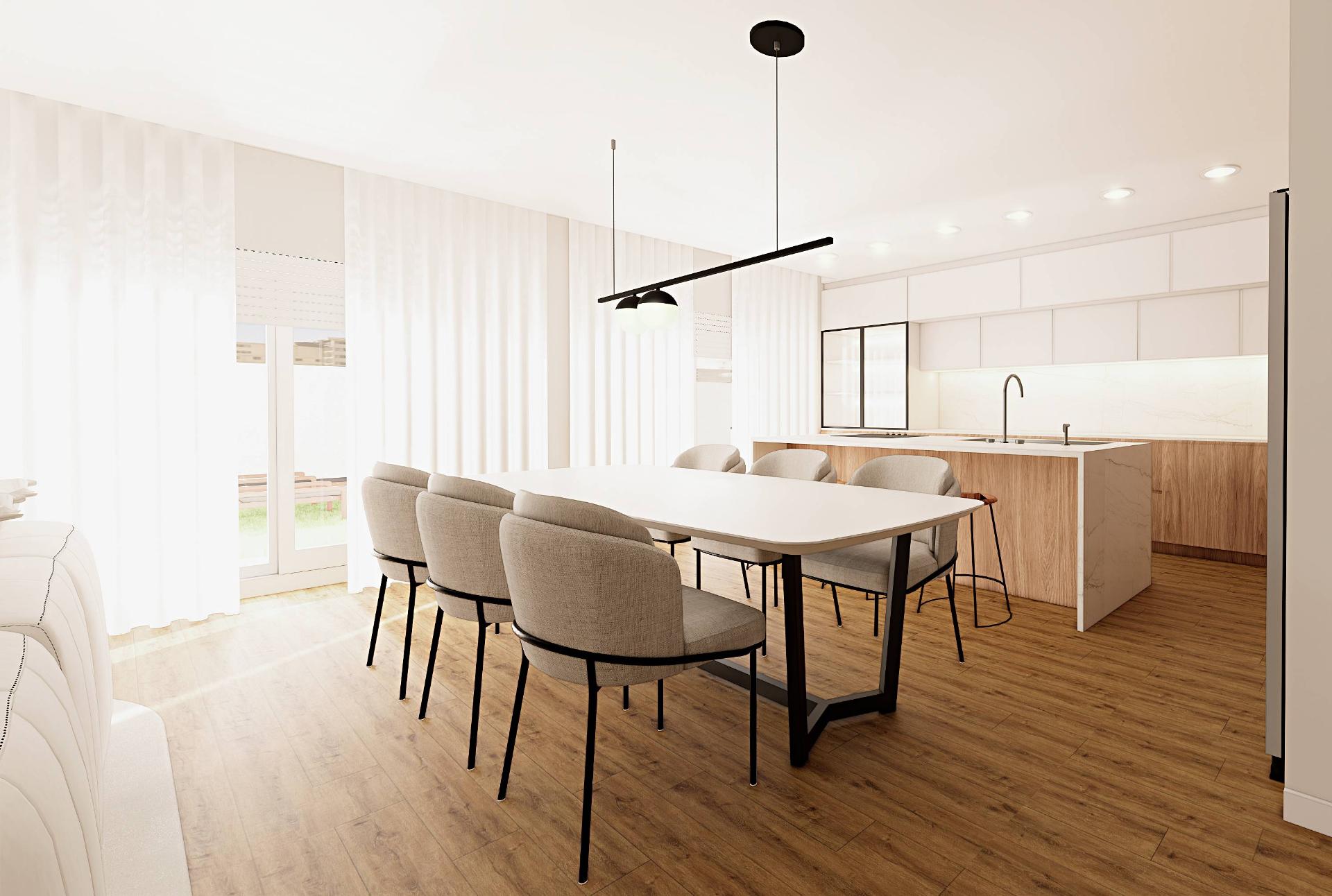 Moradia térrea T4 com duas suítes e piscina em Fernão Ferro