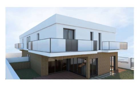 Elegante Moradia T3 + 1 Recém-Construída, Três Suites, Acabamentos Premium e Jardim Privativo