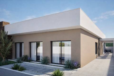 Moradia Térrea T4 de Design Contemporâneo com Piscina Privativa, Suíte com Closet e Garagem