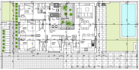 Moradia Térrea T4 de Design Contemporâneo com Piscina Privativa, Suíte com Closet e Garagem