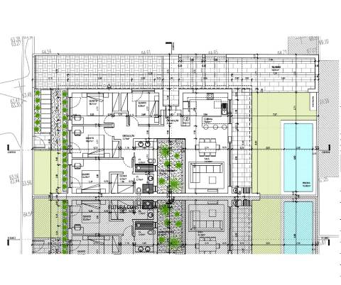 Moradia T4 térrea contemporânea com piscina privada, suite com closet e garagem