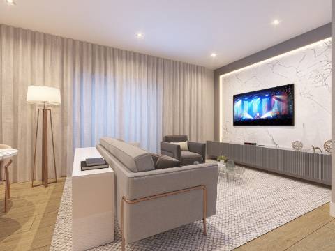 Lote urbano com 750 m² e projeto aprovado para conjunto habitacional contemporâneo de 4 unidades T3 em zona residencial de Évora