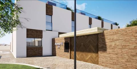 Terreno para construção de 10 moradias no centro com projeto aprovado - Almancil