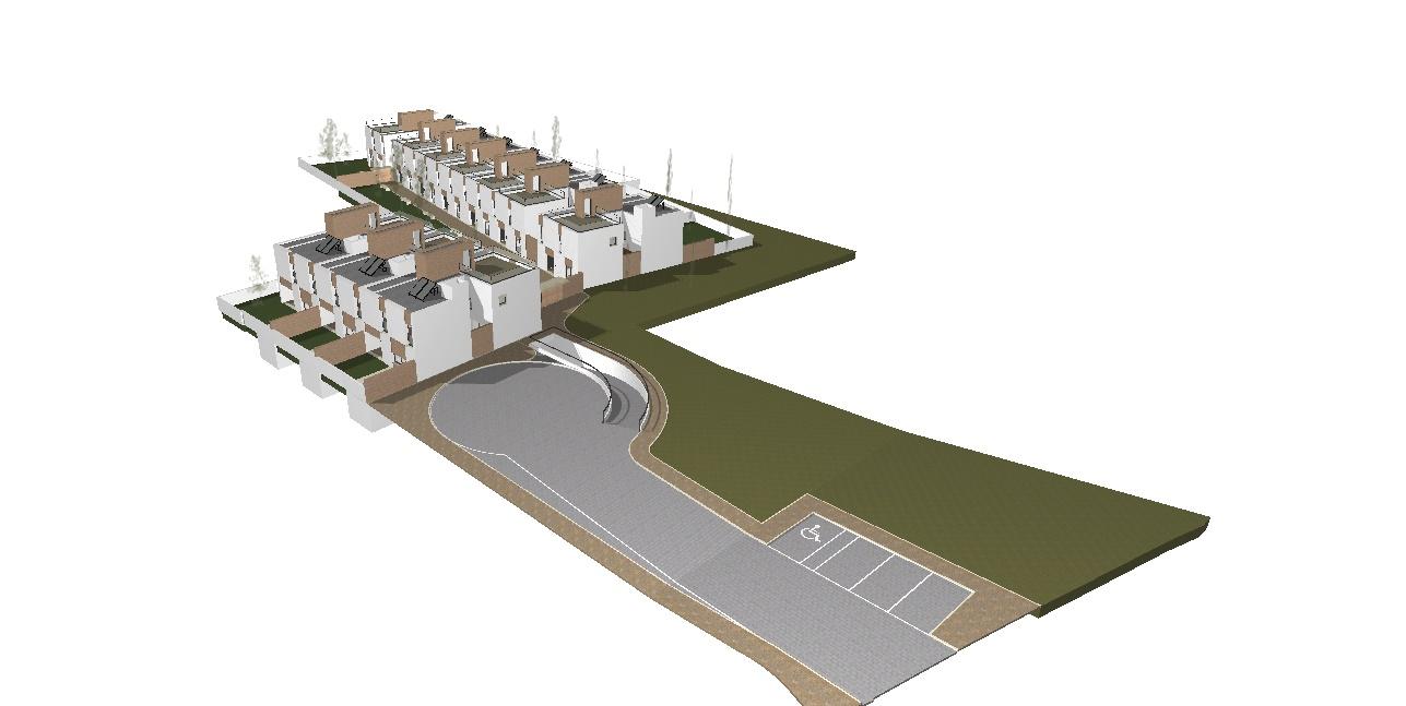 Terreno para construção de 10 moradias no centro com projeto aprovado - Almancil