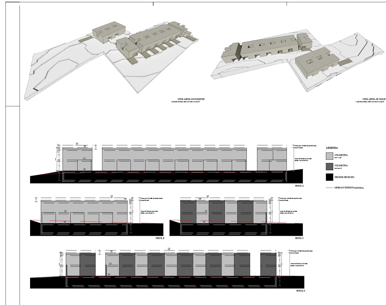 Terreno para construção de 10 moradias no centro com projeto aprovado - Almancil