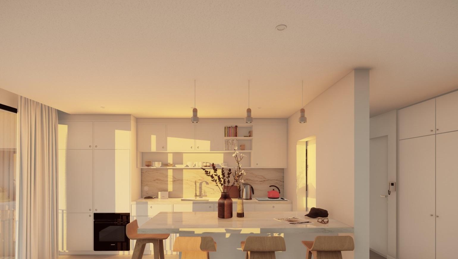 Apartamentos de luxo em construção