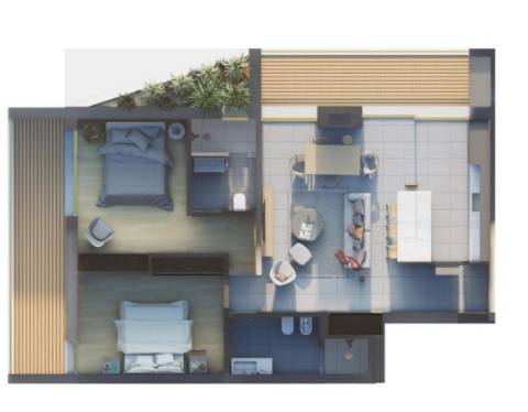 Apartamentos de luxo em construção