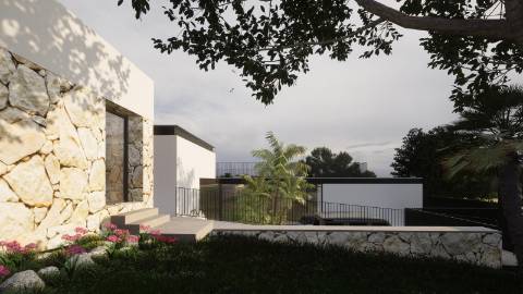 EXCLUSIVIDADE Terreno com vista mar e projecto approvado.