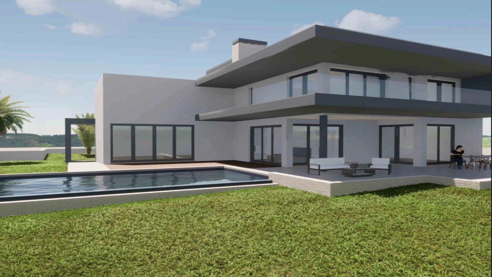 Magnifica propriedade contemporânea em construção