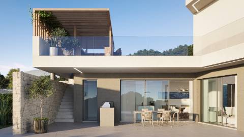 Moradia V4 Nova Chave na Mão Com vista Mar Para Venda