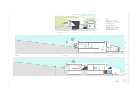 Terreno com projecto aprovado para villa de 4 quartos. VISTA MAR