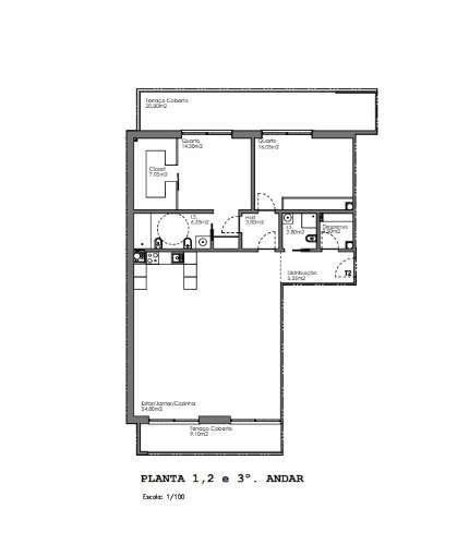 Apartamento T1 novo com piscina e garagem - Olhão