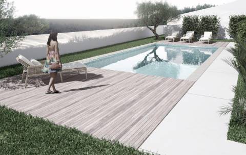 Excelente T2 com piscina e garagem Centro Almancil