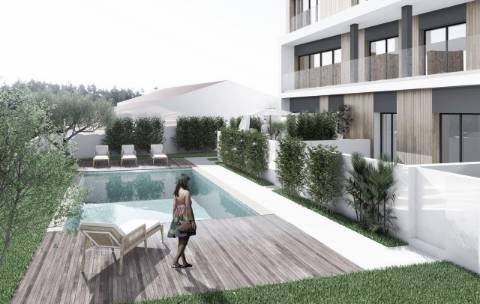 Excelente T2 com piscina e garagem Centro Almancil