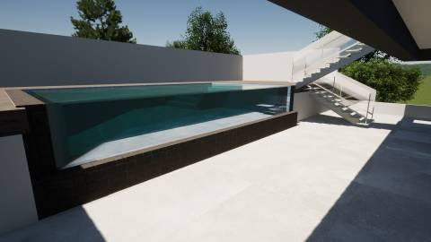 Terreno urbano com projeto arquitetônico - Ideal para duas casas geminadas com piscina
