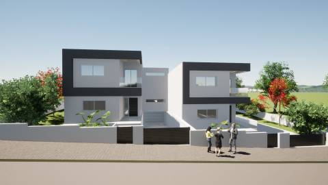 Terreno urbano com projeto arquitetônico - Ideal para duas casas geminadas com piscina
