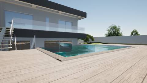 Terreno urbano com projeto arquitetônico - Ideal para duas casas geminadas com piscina
