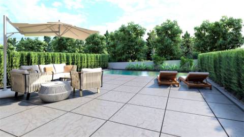 Excelentes moradias em banda com 3 quartos em fase inicial de construção em Almancil.