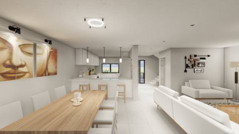 Excelentes moradias em banda com 3 quartos em fase inicial de construção em Almancil.