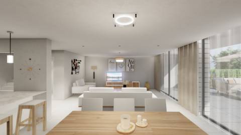 Excelentes moradias em banda com 3 quartos em fase inicial de construção em Almancil.