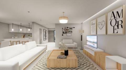 Excelentes moradias em banda com 3 quartos em fase inicial de construção em Almancil.