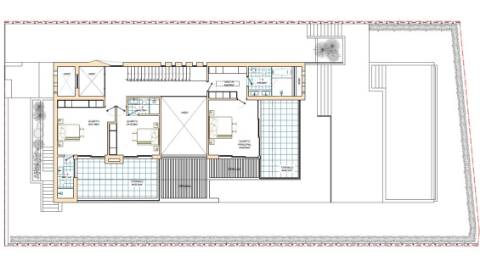 Moradia contemporânea de 5 quartos com vista golf