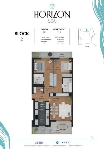 Apartamento excecional com vista mar