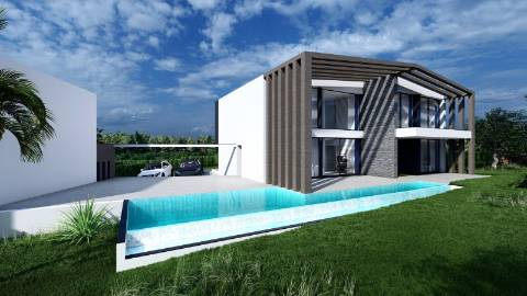 Lote de terreno vendido com projecto aprovado para 3 magnificas moradias com piscina individuais.