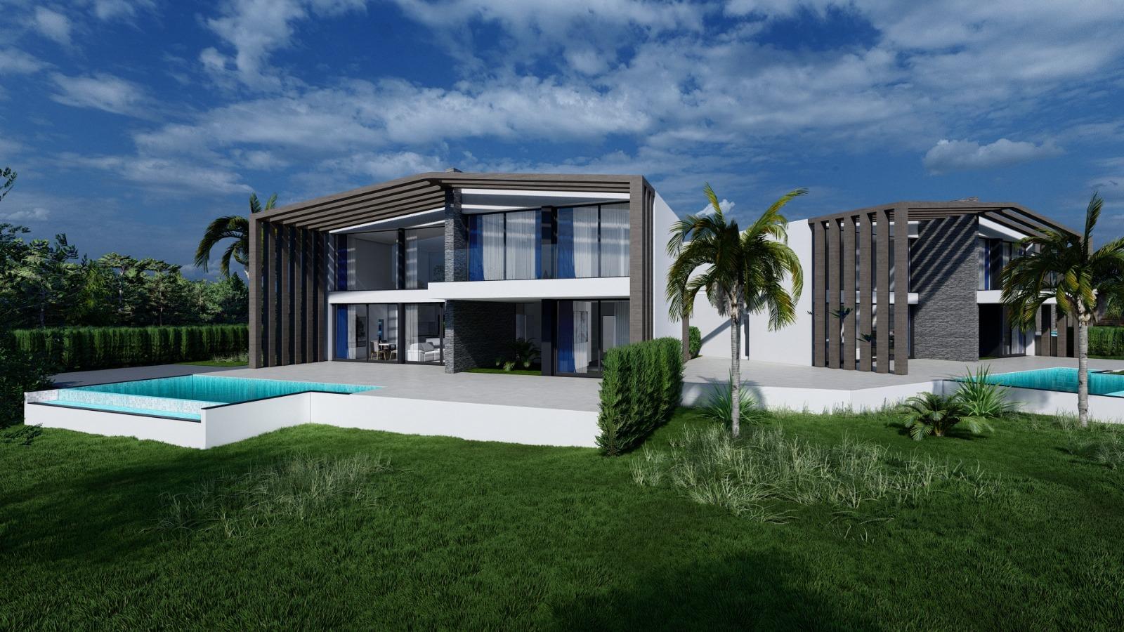 Lote de terreno vendido com projecto aprovado para 3 magnificas moradias com piscina individuais.