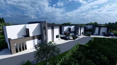 Lote de terreno vendido com projecto aprovado para 3 magnificas moradias com piscina individuais.