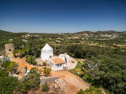 Moinho com casa, piscina e terreno com 12.200m2, em São Brás de Alportel
