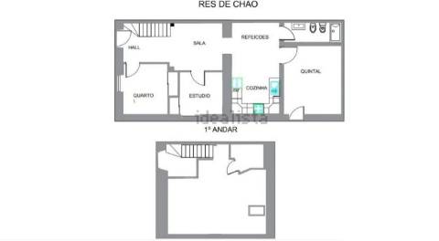 Casa geminada com charme I T2 +1 I Quintal I Centro de Vila Real de Santo António