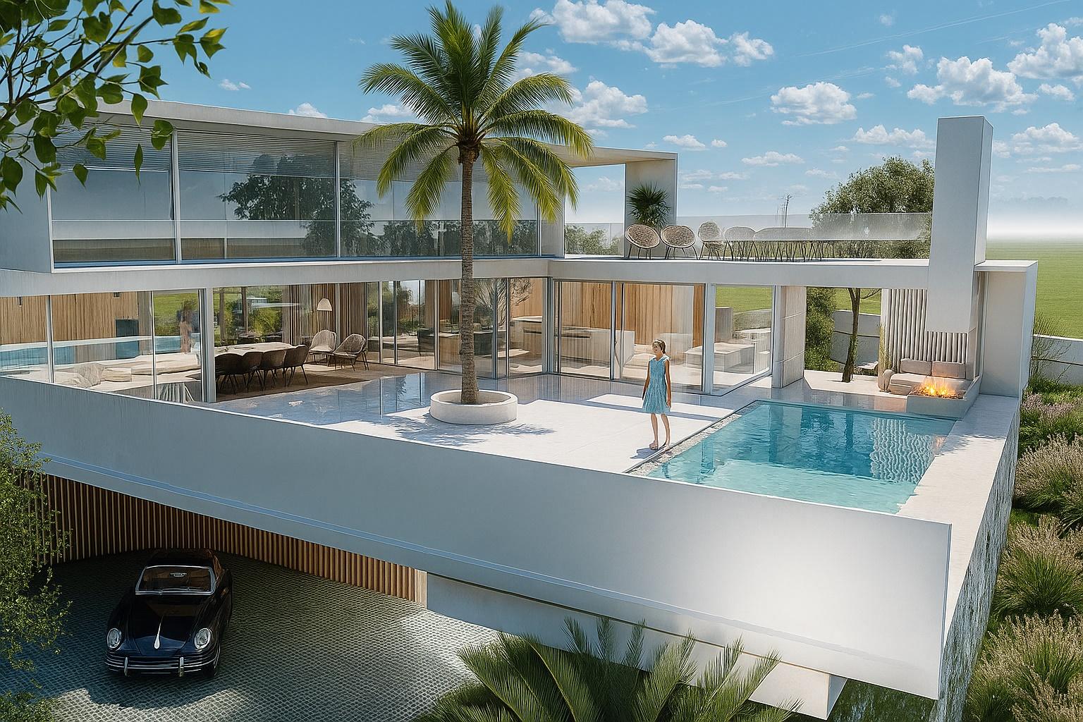 Terreno com Projeto de Luxo para Moradia de Sonho em Almancil Algarve