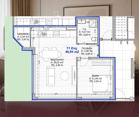 Apartamento T1 Venda em Ranhados,Viseu